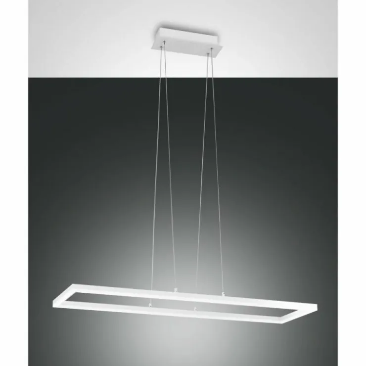 Luminaires Fabas Luce Éclairage Led|Suspension Fabas Luce Bard LED Blanc, 1 lumière