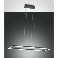 Luminaires Fabas Luce Éclairage Led|Suspension Fabas Luce Bard LED Anthracite, 1 lumière