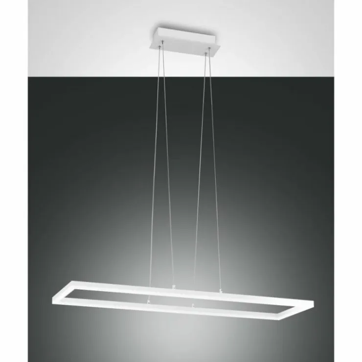 Luminaires Fabas Luce Éclairage Led|Suspension Fabas Luce Bard LED Blanc, 1 lumière