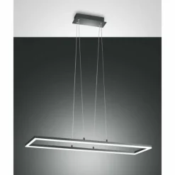 Luminaires Fabas Luce Suspensions|Suspension Fabas Luce Bard LED Anthracite, 1 lumière