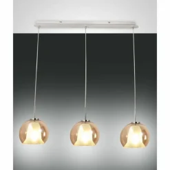 Luminaires Fabas Luce Suspensions|Suspension Fabas Luce Bretagna Blanc, 3 lumières