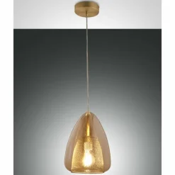 Suspension Fabas Luce Britton Laiton, 1 lumière