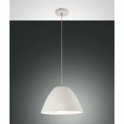 Luminaires Fabas Luce Suspensions|Suspension Fabas Luce Casale Blanc, 1 lumière
