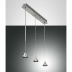 Luminaires Fabas Luce Éclairage Led|Suspension Fabas Luce Delta LED Aluminium, 3 lumières