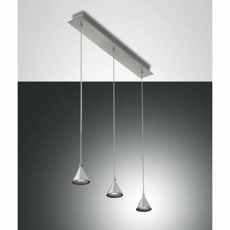Luminaires Fabas Luce Éclairage Led|Suspension Fabas Luce Delta LED Aluminium, 3 lumières