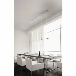 Luminaires Fabas Luce Éclairage Led|Suspension Fabas Luce Dunk LED Aluminium, 5 lumières