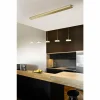 Suspension Fabas Luce Dunk LED Laiton, 5 lumières