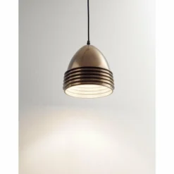 Luminaires Fabas Luce Suspensions|Suspension Fabas Luce Gavia Noir, 1 lumière