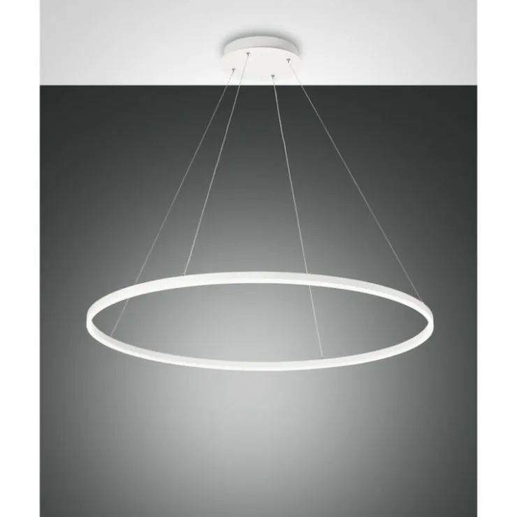 Luminaires Fabas Luce Éclairage Led|Suspension Fabas Luce Giotto LED Blanc, 1 lumière
