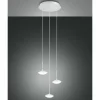 Luminaires Fabas Luce Éclairage Led|Suspension Fabas Luce Hale LED Blanc, 3 lumières