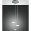 Luminaires Fabas Luce Éclairage Led|Suspension Fabas Luce Hale LED Aluminium, 3 lumières