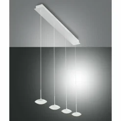 Luminaires Fabas Luce Éclairage Led|Suspension Fabas Luce Hale LED Blanc, 4 lumières