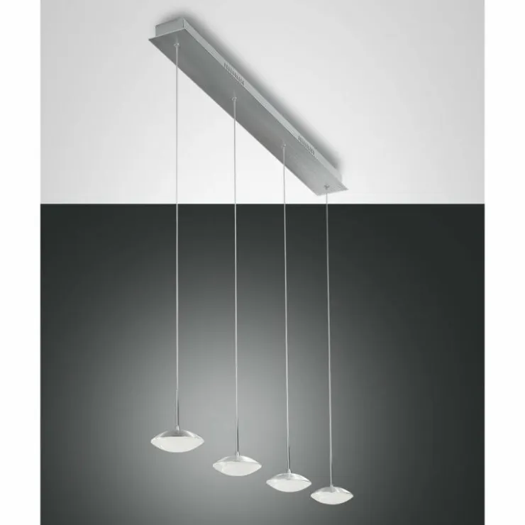 Luminaires Fabas Luce Éclairage Led|Suspension Fabas Luce Hale LED Aluminium, 4 lumières