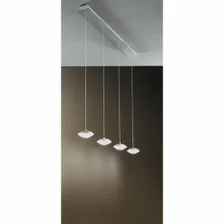 Luminaires Fabas Luce Éclairage Led|Suspension Fabas Luce Hale LED Aluminium, 4 lumières
