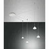 Luminaires Fabas Luce Éclairage Led|Suspension Fabas Luce Isabella LED Blanc, 4 lumières