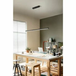 Luminaires Fabas Luce Éclairage Led|Suspension Fabas Luce Ling LED Noir, 2 lumières
