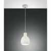 Luminaires Fabas Luce Suspensions|Suspension Fabas Luce Marina Blanc, 1 lumière