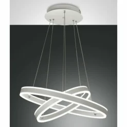 Luminaires Fabas Luce Éclairage Led|Suspension Fabas Luce Palau LED Blanc, 2 lumières