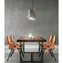 Luminaires Fabas Luce Suspensions|Suspension Fabas Luce Rock Noir, 1 lumière