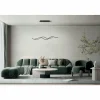 Luminaires Fabas Luce Éclairage Led|Suspension Fabas Luce Sinuo LED Noir, 2 lumières