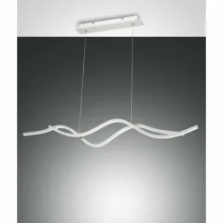 Luminaires Fabas Luce Éclairage Led|Suspension Fabas Luce Sinuo LED Blanc, 2 lumières