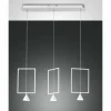 Luminaires Fabas Luce Éclairage Led|Suspension Fabas Luce Sirio LED Blanc, 3 lumières