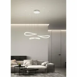 Luminaires Fabas Luce Éclairage Led|Suspension Fabas Luce Tirreno LED Blanc, 3 lumières
