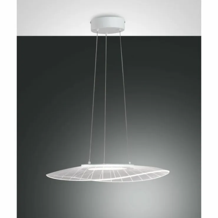 Luminaires Fabas Luce Éclairage Led|Suspension Fabas Luce Vela LED Blanc, 1 lumière
