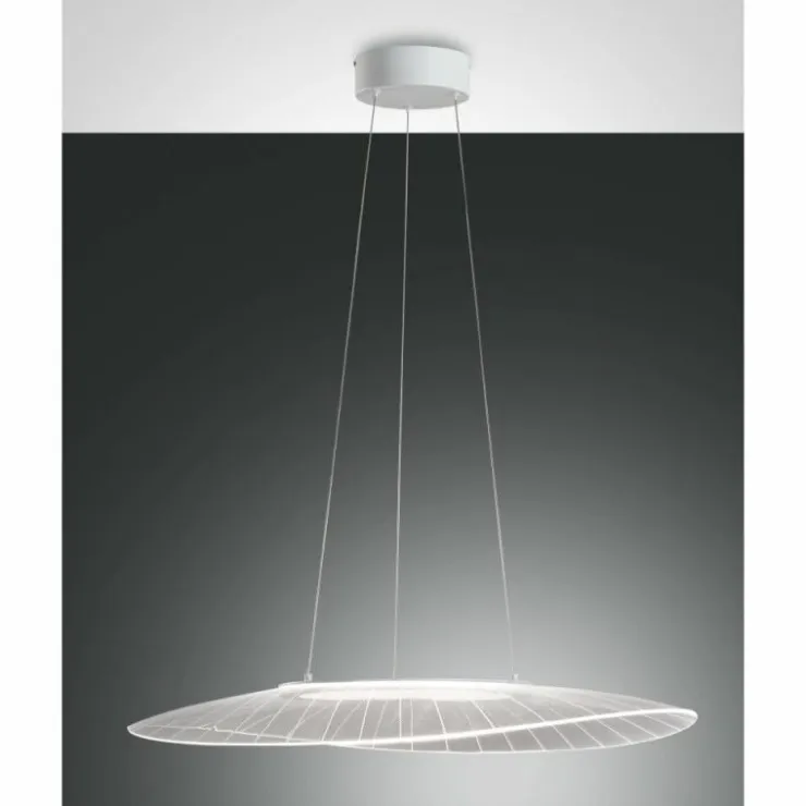 Luminaires Fabas Luce Éclairage Led|Suspension Fabas Luce Vela LED Blanc, 1 lumière