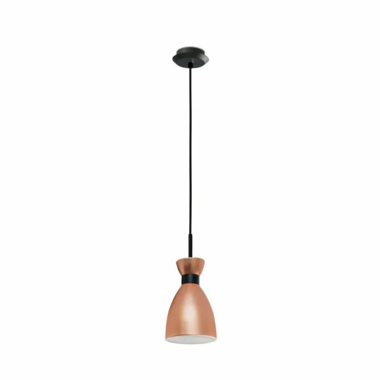 Luminaires Faro Barcelona Suspensions|Suspension Faro Barcelona Retro Cuivre, 1 lumière