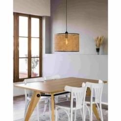 Luminaires Faro Barcelona Suspensions|Suspension Faro Barcelona Mambo Noir, 1 lumière