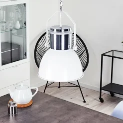 hofstein Suspensions|Suspension Fieberbrunn Blanc, 1 lumière