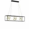 Luminaires Fischer & Honsel Éclairage Led|Suspension Fischer & Honsel premium Gesa LED Noir, 1 lumière