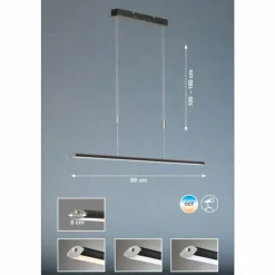 Luminaires Fischer & Honsel Suspensions|Suspension Fischer & Honsel Beat TW LED Noir, 1 lumière