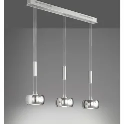 Luminaires Fischer & Honsel Suspensions|Suspension Fischer & Honsel Colette LED Nickel mat, 3 lumières