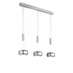 Luminaires Fischer & Honsel Suspensions|Suspension Fischer & Honsel Colette LED Nickel mat, 3 lumières