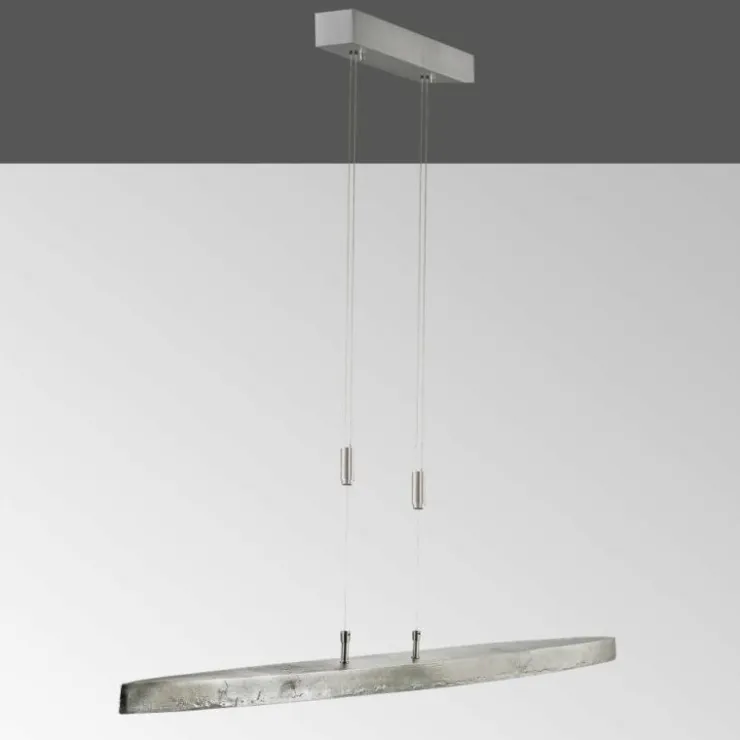 Luminaires Fischer & Honsel Suspensions|Suspension Fischer & Honsel Colmar LED Nickel mat, 5 lumières