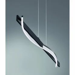 Luminaires Fischer & Honsel Éclairage Led|Suspension Fischer & Honsel Bridge LED Noir, 1 lumière