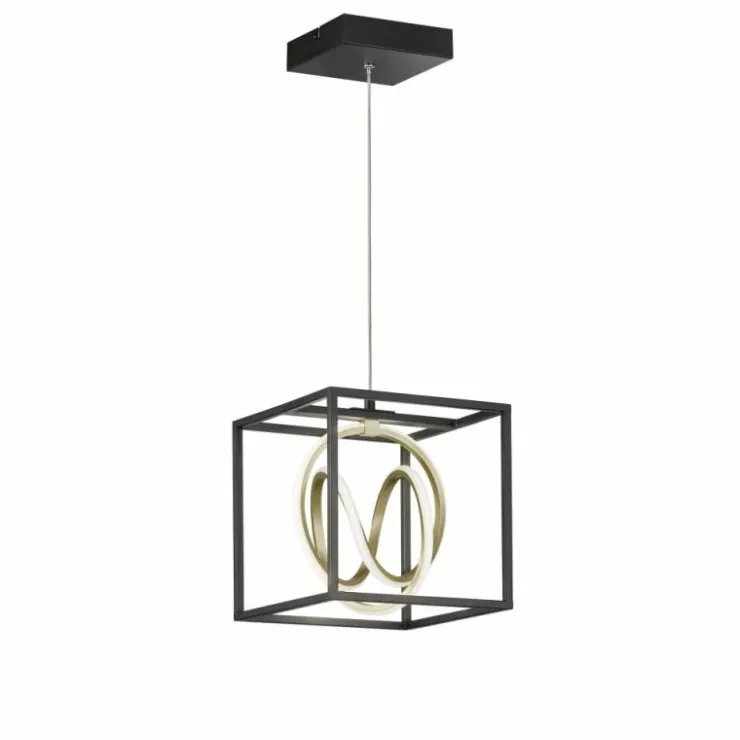 Luminaires Fischer & Honsel Éclairage Led|Suspension Fischer & Honsel Gisi LED Noir, 1 lumière, Télécommandes