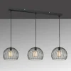 Luminaires Fischer & Honsel Suspensions|Suspension Fischer & Honsel Wire Noir, 3 lumières