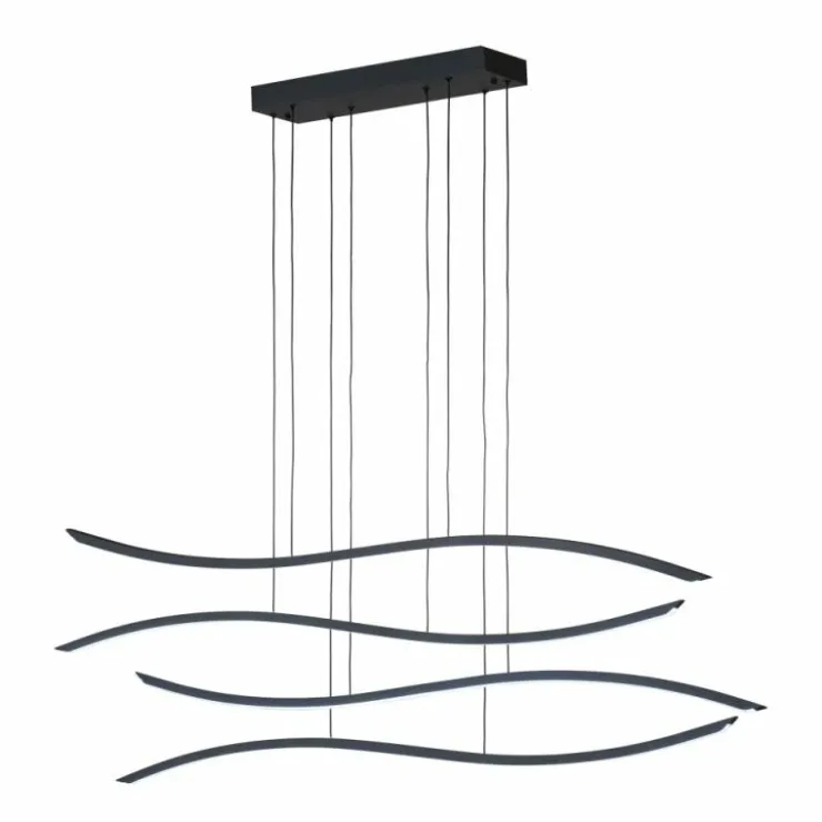 Luminaires Fischer & Honsel Éclairage Led|Suspension Fischer & Honsel Fisk LED Noir, 1 lumière, Télécommandes