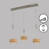 Luminaires Fischer & Honsel Suspensions|Suspension Fischer & Honsel SHINEWOOD LED Nickel mat, 3 lumières