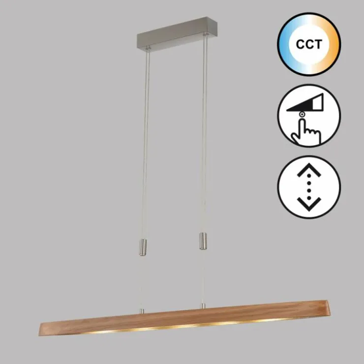 Luminaires Fischer & Honsel Suspensions|Suspension Fischer & Honsel SHINEWOOD LED Nickel mat, 5 lumières