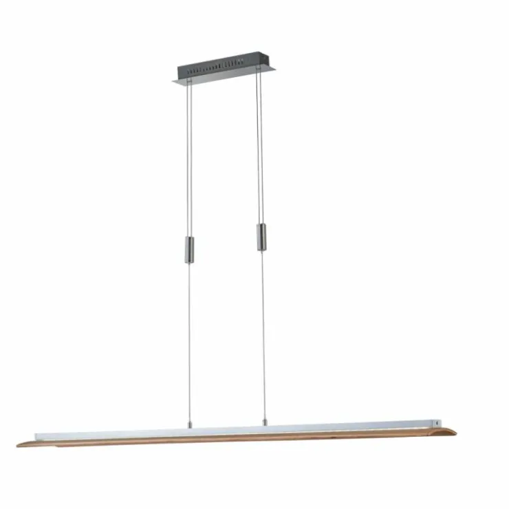 Luminaires Fischer & Honsel Suspensions|Suspension Fischer & Honsel SHINE-WOOD LED Nickel mat, 1 lumière