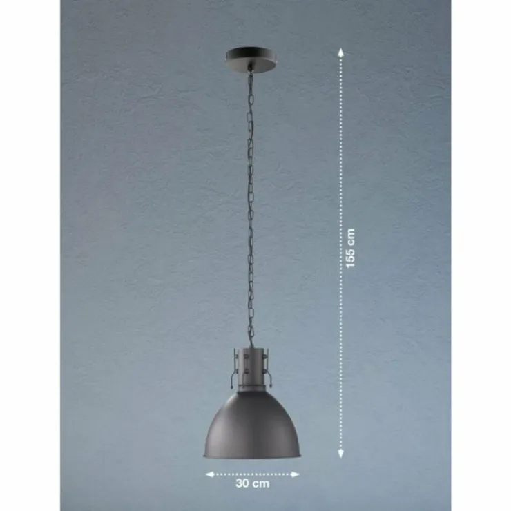 Luminaires Fischer & Honsel Suspensions|Suspension Fischer-Honsel Thor Noir, 1 lumière
