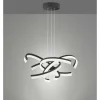 Luminaires Fischer & Honsel Éclairage Led|Suspension Fischer-Honsel Sund TW LED Noir, 4 lumières
