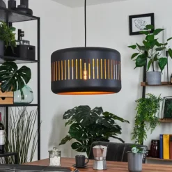 hofstein Suspensions|Suspension Fournie Noir, 1 lumière