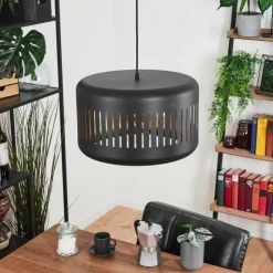 hofstein Suspensions|Suspension Fournie Noir, 1 lumière