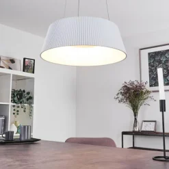 hofstein Suspensions|Suspension Fremont LED Blanc, 1 lumière, Télécommandes
