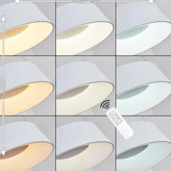 hofstein Suspensions|Suspension Fremont LED Blanc, 1 lumière, Télécommandes
